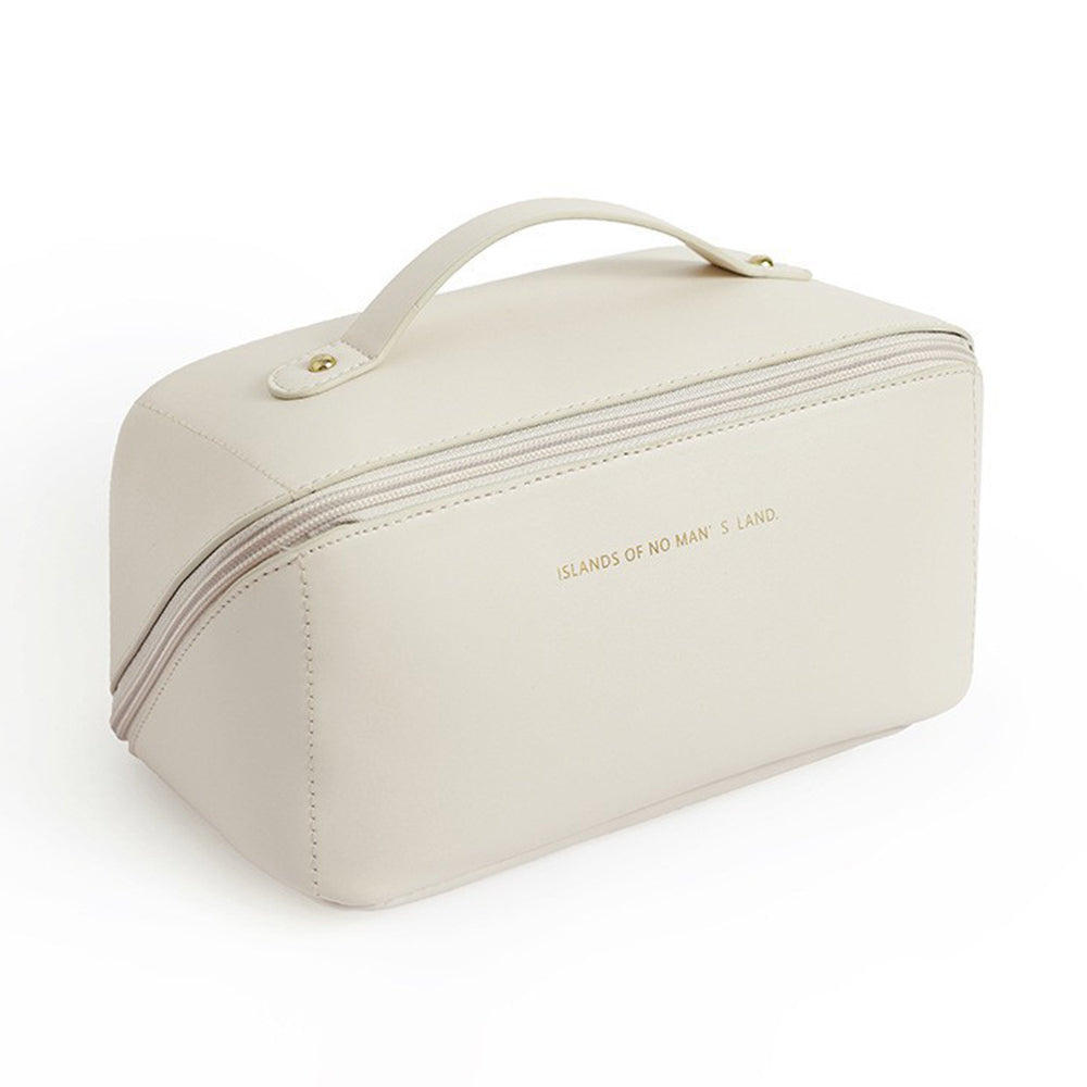 HK8293 Large Capacity Cosmetic Storage Pouch Portable PU Leather Makeup Organization Bag Travel Toiletry Organizer Bag HK8293 Large Capacity Cosmetic Storage Pouch Portable PU Leather Makeup Organization Bag Travel Toiletry Organizer Bag